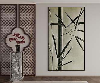 New Chinese Decorative Painting 3d model