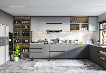 Modern Kitchen 3d model