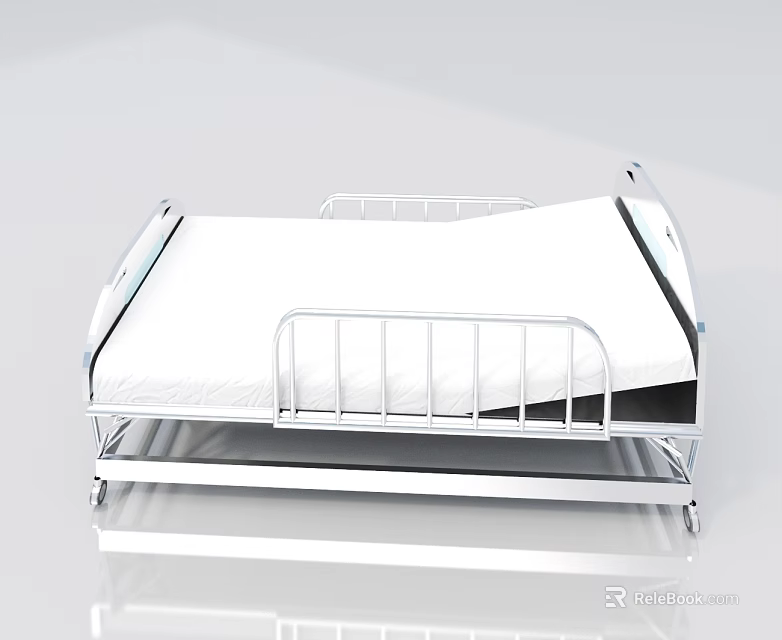 Modern Swing Door With White Panel And Metal Frame Structure Design 3d model 