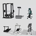 Essential Sports Equipment Collection Featuring Treadmill Dumbbell Rack Smith Machine And Elliptical