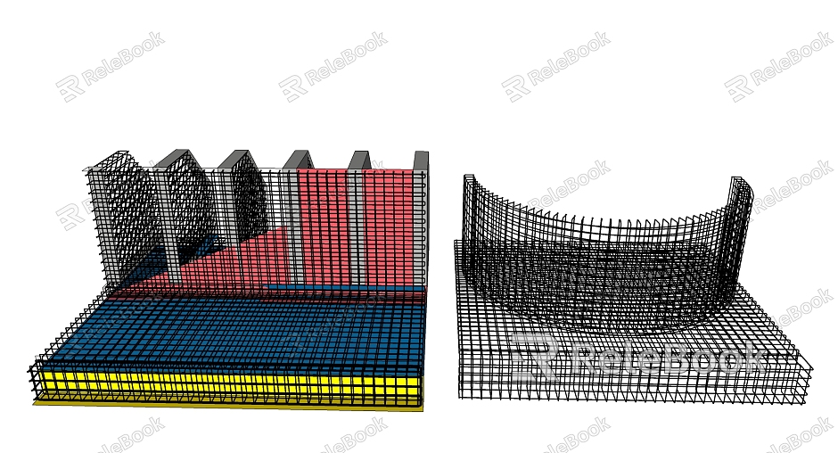 modern frame reinforced frame wall model