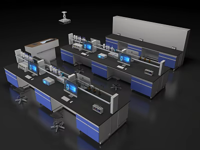 Modern E-sports Table and Chair E-sports Table 3d model