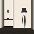 Modern lighting combination table lamp floor lamp 3d model