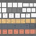 Collection of Assorted Switch Panels In Various Colors And Different Designs