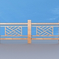 Railing Guardrail Fence 3d model