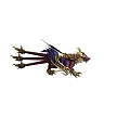 Vibrant Mythical Dragon Creature With Purple Wings And Red Accents Intricate Scales And Fierce Design