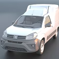 Fiat White Utility Van with Cargo Body Design and Practical Commercial Features