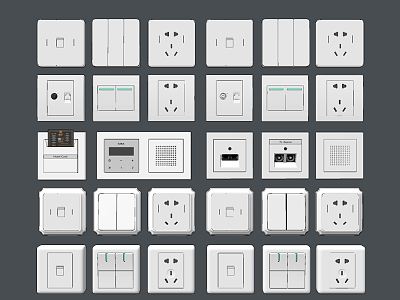 Modern socket switch socket combination model