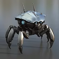 Mechanical crab machine crab robot intelligent machine science fiction robot future high-tech low face number low model simple model film and television level super realistic 3d model
