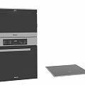 Modern Philips Built in Kitchen Appliances with Oven Induction Hob and Black Silver Finish