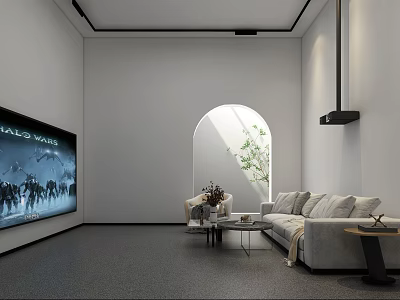 Modern AV Room AV Room Reception Room 3d model