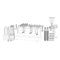 Coffee Decorative Ornament Set With Coffee Machine Grinder Mugs And Bean Bags