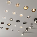 Downlights and Spotlights with Various Styles Colors for Modern Home Ceiling and Wall Lighting