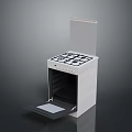 White Freestanding Gas Stove And Oven With Open Door Kitchen Cooking Appliance