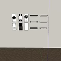 Smart Home Control Devices With Modern White Black Panels Sensors And Switches