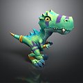 Cartoon Dinosaur Toy Dinosaur Muppet Toy Children Toy Plush Toy Cartoon Toy 3d model