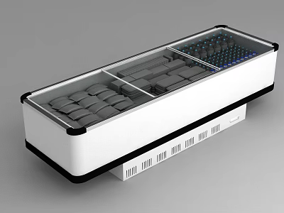 Modern Freezer 3d model