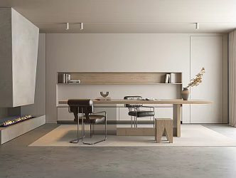 Modern study 3d model