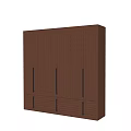 Modern Wooden Wardrobe Featuring Lattice Design And Sliding Doors For Home Interior