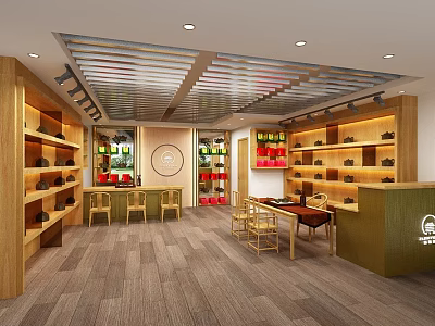 New Chinese Tea Shop 3d model