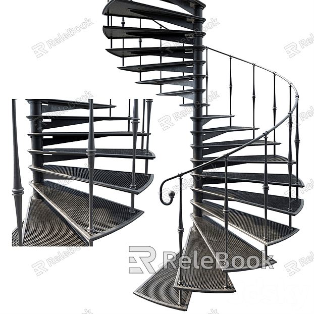 INDUSTRIAL LOFT ROTARY STAIRS model