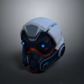 Sci-Fi Helmet Alien Helmet-Helmet High Tech Helmet Game Helmet Helmet 3d model