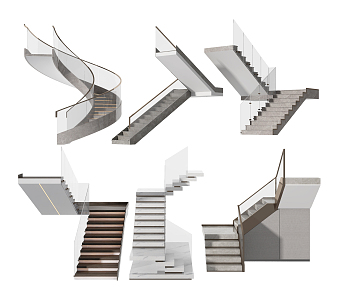 Modern Stairs 3d model