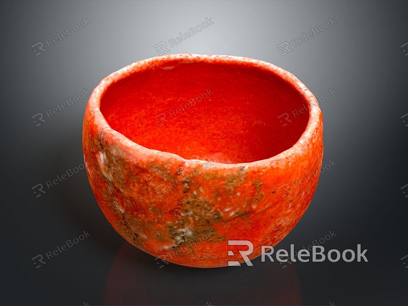 Bowl Stone Bowl Stone Bowl Cultural Relics Ancient Bowl Antique Bowl model