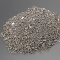 Gray Gravel Pile Featuring Coarse Stones Small White Pebbles And Loose Texture