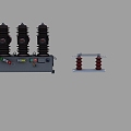 Circuit breaker isolating knife switch 3d model