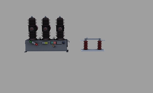 Circuit breaker isolating knife switch 3d model