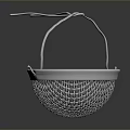 Stainless Steel Mesh Strainer With Long Handle For Kitchen Cooking Use 3d model