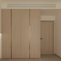 There is a sub-mother handle CAD in the sub-mother handle of the cabinet door. 3d model