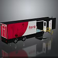 FORA Branded Mobile Service Vehicle With Red Black Exterior Access Door And Stairs