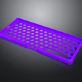 Purple Rectangular Electronic Device Tray With Honeycomb Hole Design For Mobile Phones