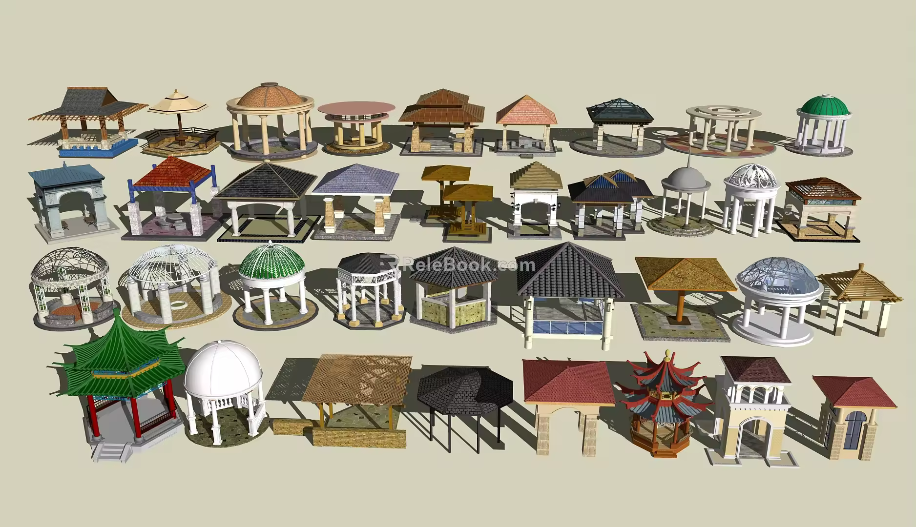 Modern Pavilion Gazebo Landscape Pavilion 3d model