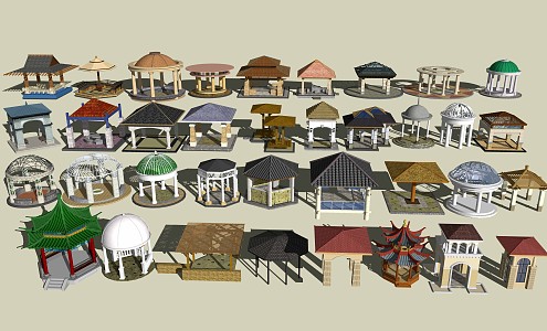 Modern Pavilion Gazebo Landscape Pavilion 3d model