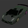 Silver Sleek Sports Car With Black Roof Rear Spoiler And Aerodynamic Design