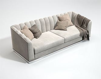 Modern Double Sofa Multi-person Sofa Combination Sofa 3d model