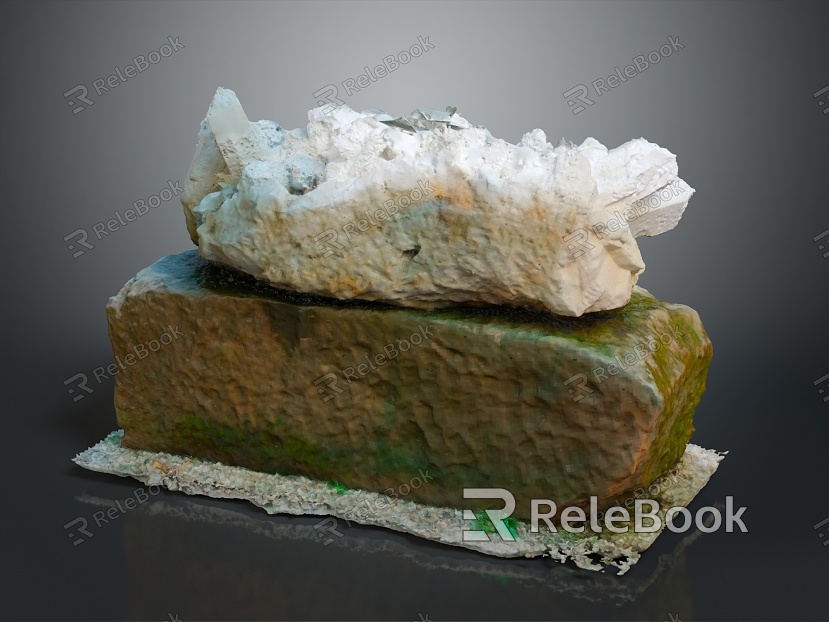 Crystal Crystal Ore Crystal Mineral Gem Ore Crystal Crystal Crystal Mineral Crystal Blue Crystal model