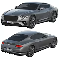 Bentley Luxury Coupe Car Exterior Design Showing Front And Rear