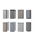 Public Facilities Trash Bins With Various Designs Stainless Steel And Pedal Operation