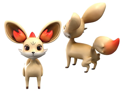 Pokemon cartoon animals 3d model