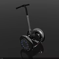 Modern Two Wheeled Self Balancing Scooter With Black Handlebar And Silver Wheels