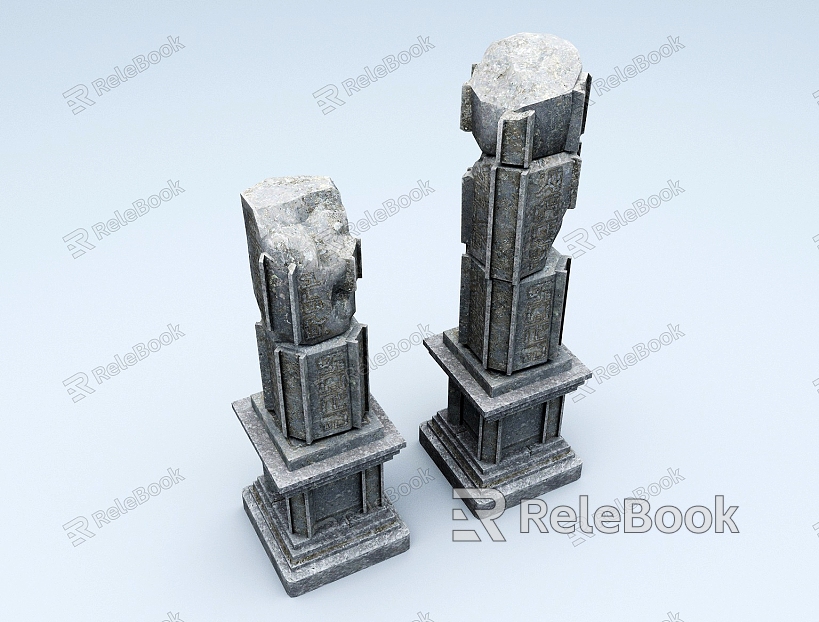 Column Stone Column Stigma Column model