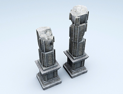 Column Stone Column Stigma Column 3d model