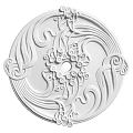 European-style lamp panel gypsum component carved 3d model