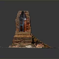 windows old windows old windows vintage windows antique windows classical windows vintage windows gatehouse 3d model