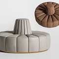 Multiplayer sofa Round sofa Public sofa 3d model