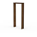 Brown Wooden Structural Components With Vertical Design And Smooth Surface Finish